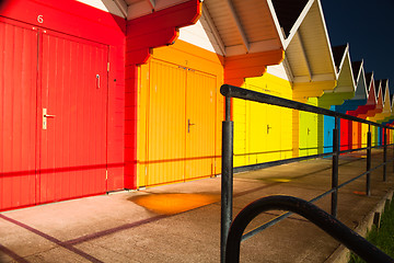 Image showing Beach huts