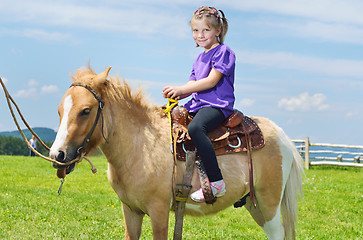 Image showing child ride pony