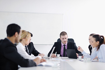 Image showing business people group on meeting