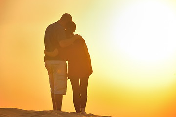 Image showing couple enjoying the sunset