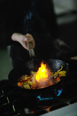 Image showing chef preparing meal