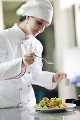 Image showing chef preparing meal