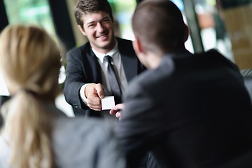 Image showing business people in a meeting at office