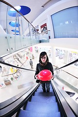 Image showing happy woman shopping