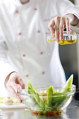 Image showing chef preparing meal