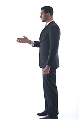 Image showing business man giving you a hand shake