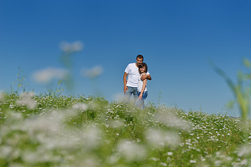 Image showing happy couple in wheat field