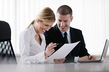 Image showing business people in a meeting at office