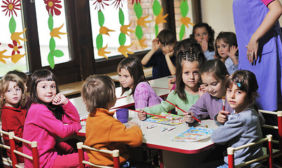 Image showing preschool  kids