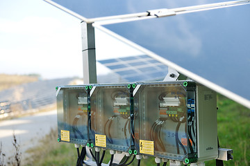 Image showing solar panel renewable energy field