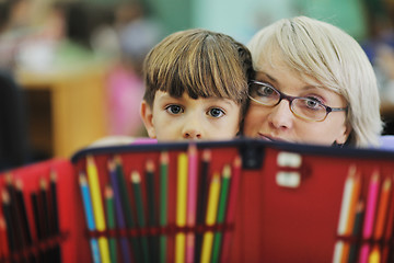 Image showing preschool  kids