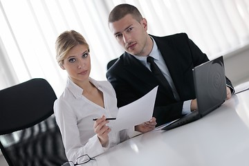 Image showing business people in a meeting at office