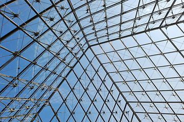 Image showing Metal roof top structure with glass construction