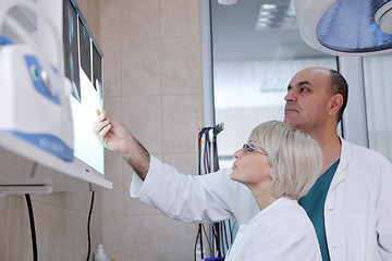 Image showing veterinarian and assistant in a small animal clinic