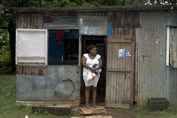 Image showing woman in native house