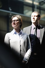 Image showing business woman and business man