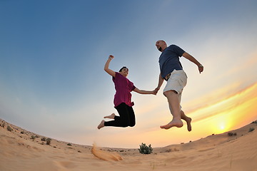 Image showing couple enjoying the sunset