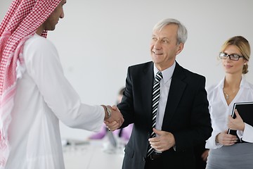 Image showing Arabic business man at meeting