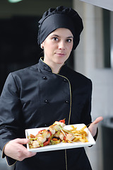 Image showing chef preparing meal