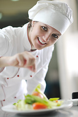 Image showing chef preparing meal