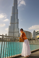 Image showing happy tourist woman