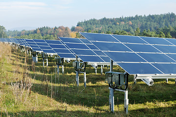 Image showing solar panel renewable energy field