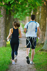 Image showing couple jogging