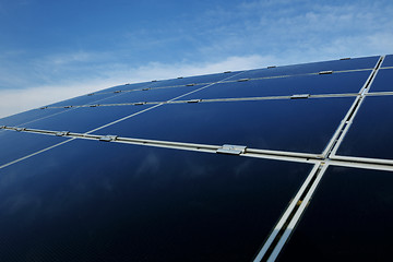 Image showing solar panel renewable energy field