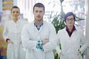 Image showing pharmacy drugstore people team