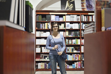 Image showing female in library