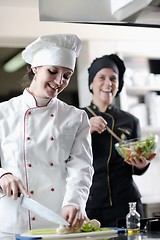 Image showing chef preparing meal