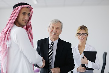 Image showing Arabic business man at meeting