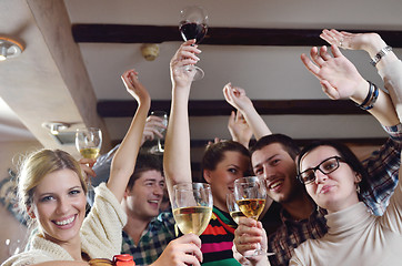 Image showing Group of happy young people