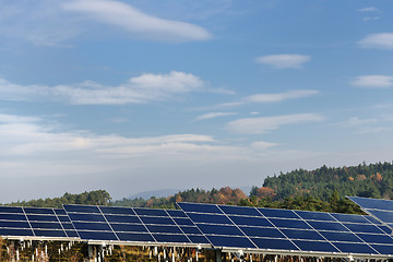 Image showing solar panel renewable energy field