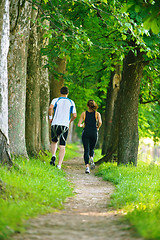 Image showing couple jogging