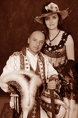 Image showing retro couple