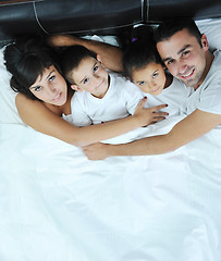 Image showing happy young Family in their bedroom