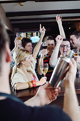 Image showing Group of happy young people