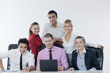 Image showing Group of young business people at meeting