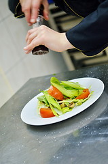 Image showing chef preparing meal