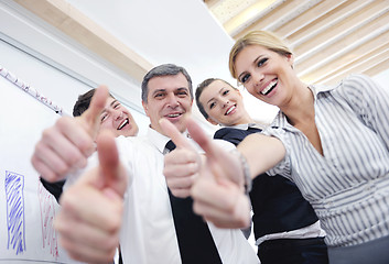 Image showing Senior business man giving a presentation