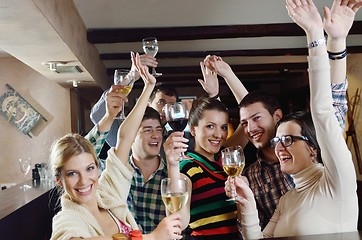 Image showing Group of happy young people