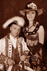 Image showing retro couple