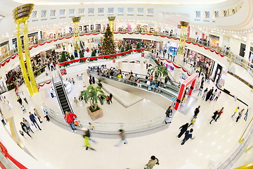 Image showing Interior of a shopping mall