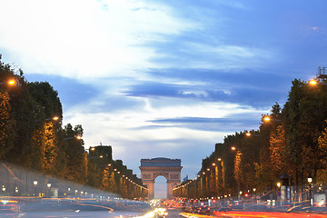 Image showing Arc de Triomphe, Paris,  France