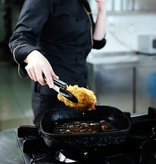 Image showing chef preparing meal