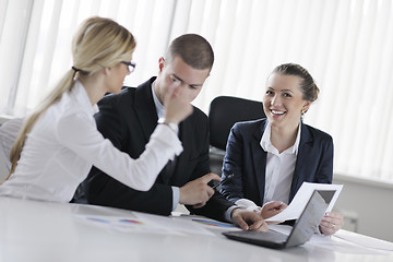 Image showing business people in a meeting at office