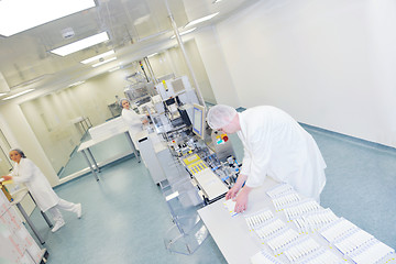 Image showing medical factory and production indoor