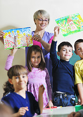 Image showing preschool  kids