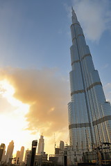 Image showing dubai burj khalifa skyscraper